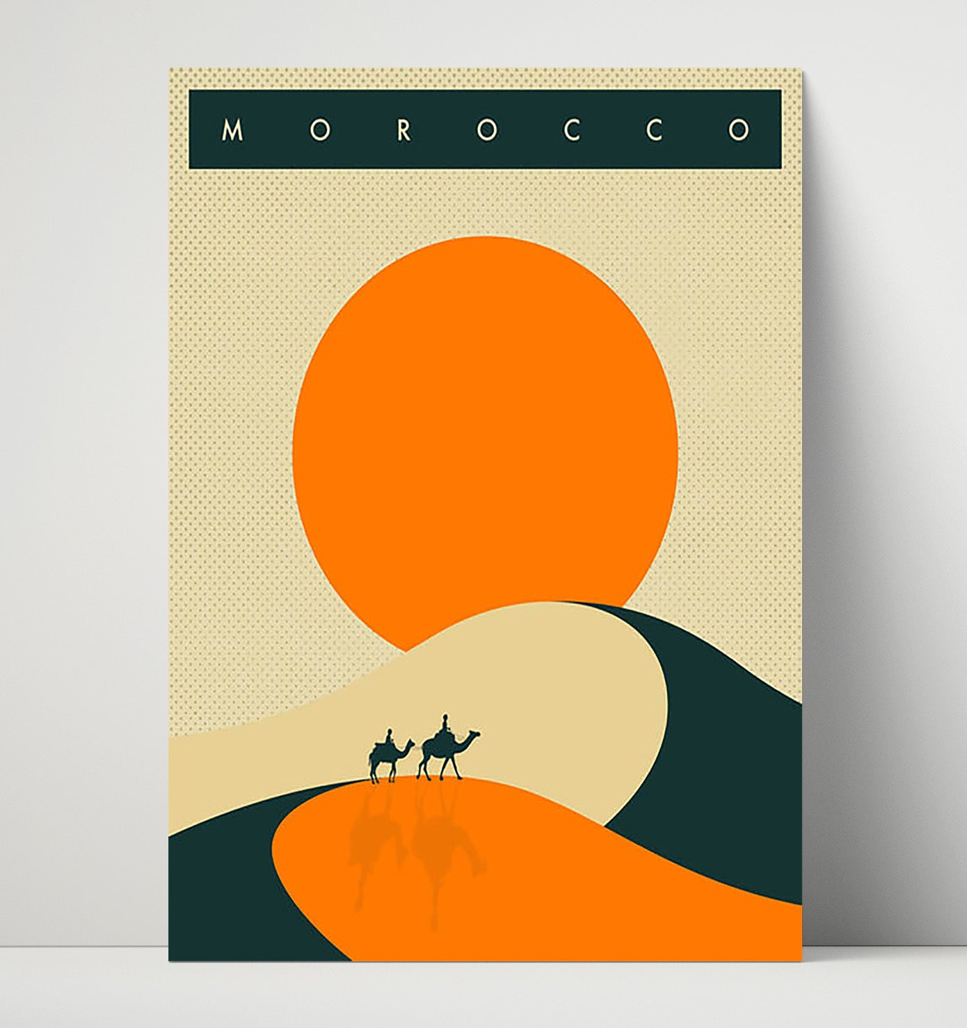 Morocco Desert Sunset Vintage Travel Print 16x20 Unframed Print travel wall art print