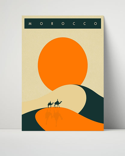 Classic Travel Unframed Poster -  Morocco - Desert Sunset