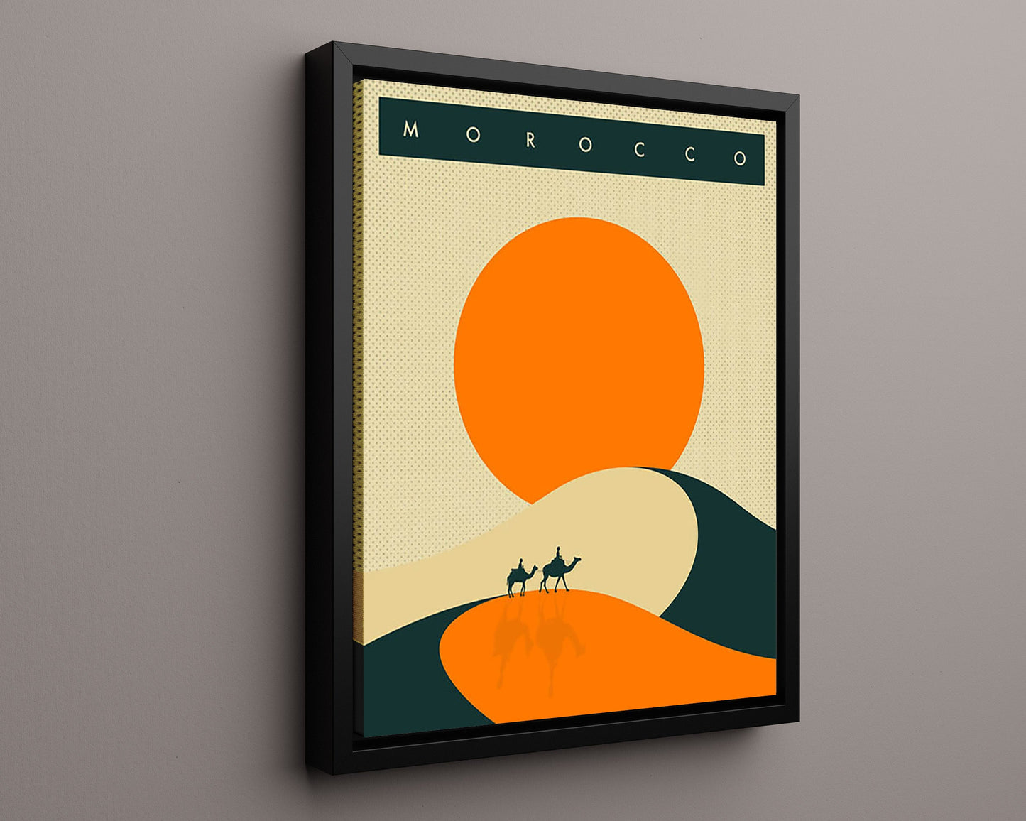 Classic Travel Poster - Morocco - Desert Sunset