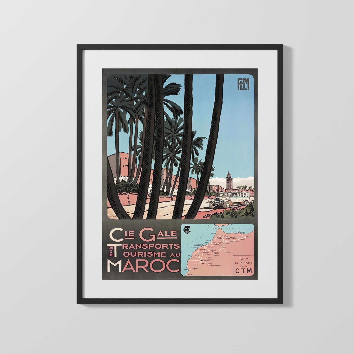 Classic Travel Poster - Morocco - Marrakech
