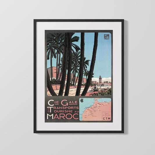 Classic Travel Poster - Morocco - Marrakech
