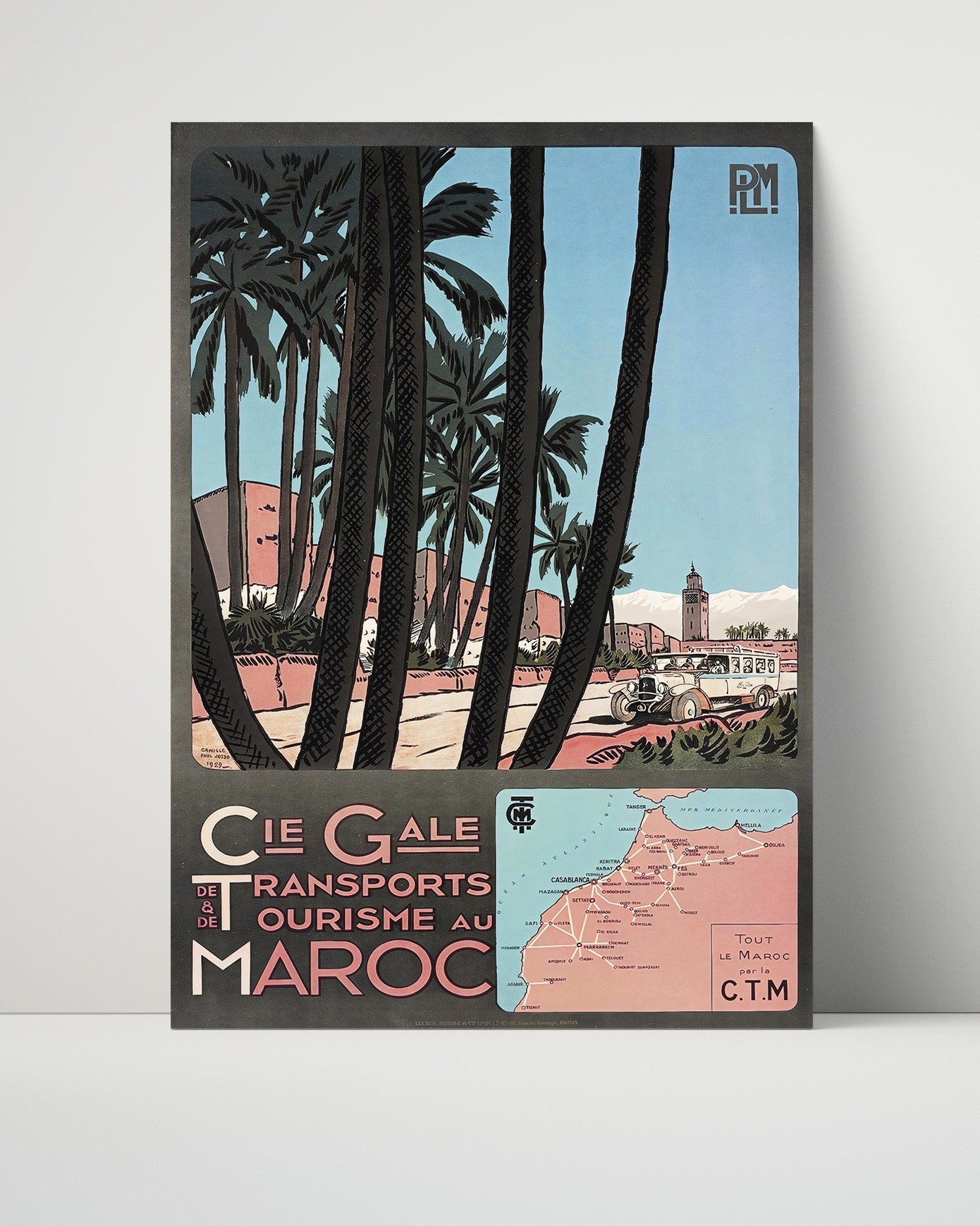Classic Travel Unframed Poster -  Morocco - Marrakech