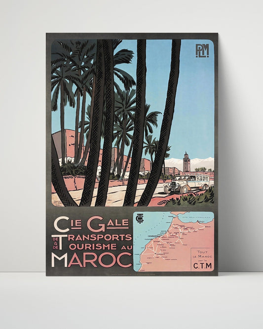 Classic Travel Unframed Poster -  Morocco - Marrakech