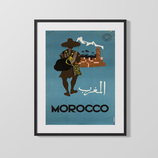 Classic Travel Poster - Morocco - Merchant