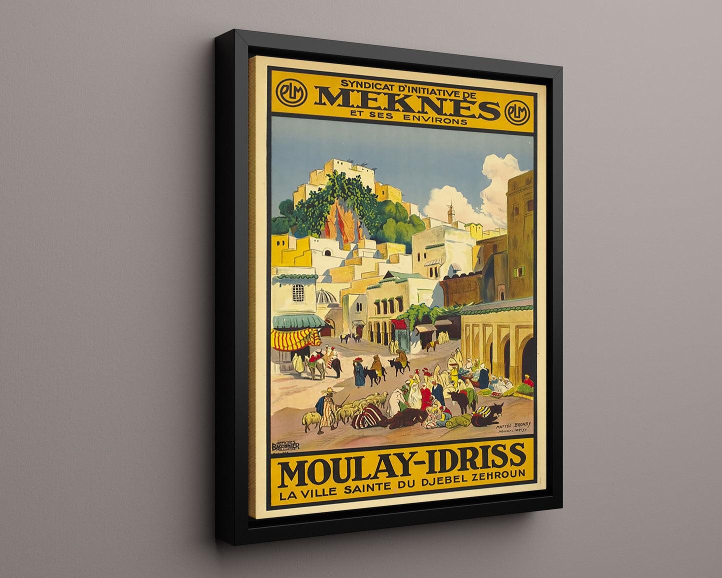 Classic Travel Poster - Morocco - Moulay Idriss