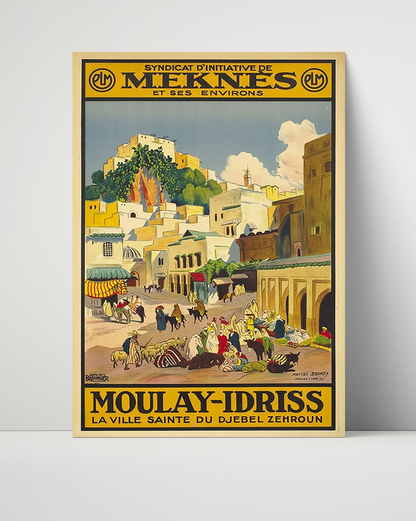 Classic Travel Unframed Poster -  Morocco - Moulay Idriss