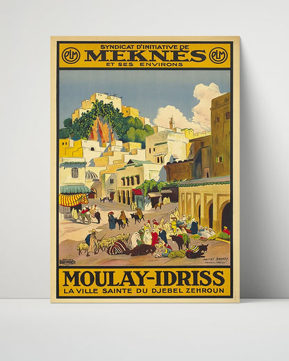Classic Travel Unframed Poster -  Morocco - Moulay Idriss