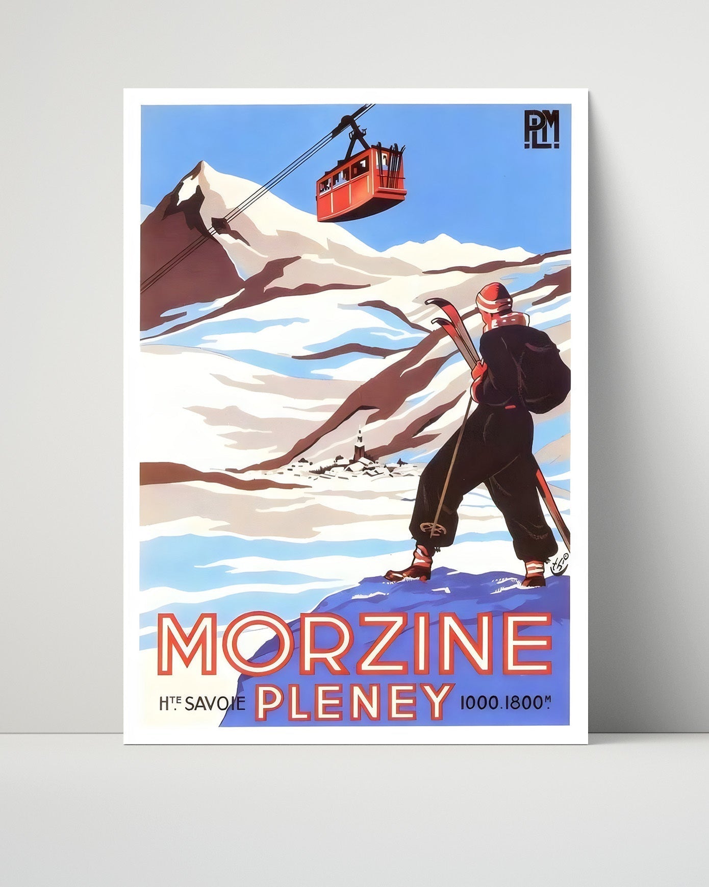 Classic Travel Unframed Poster -  Morzine Pleney - Haute Savoie