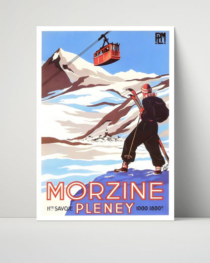Classic Travel Unframed Poster -  Morzine Pleney - Haute Savoie