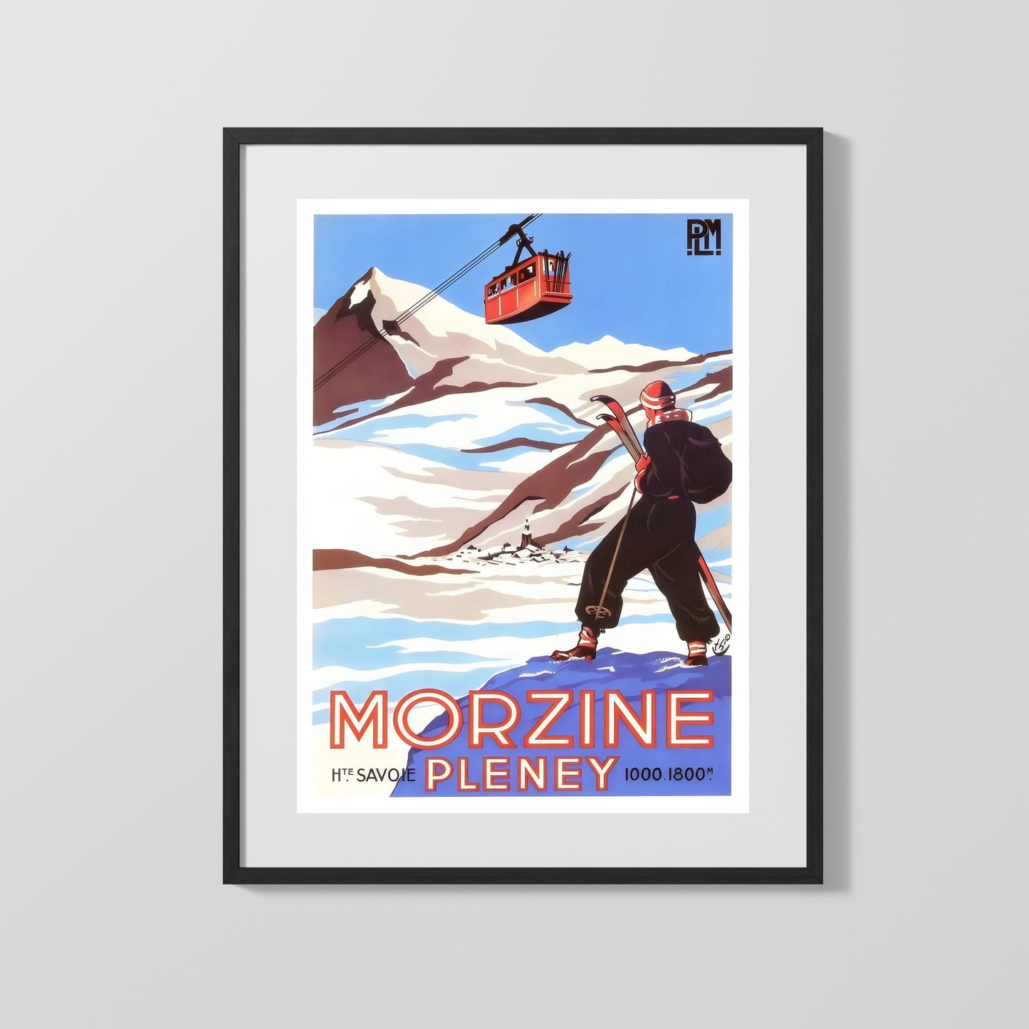 Classic Travel Poster - Morzine Pleney - Haute Savoie