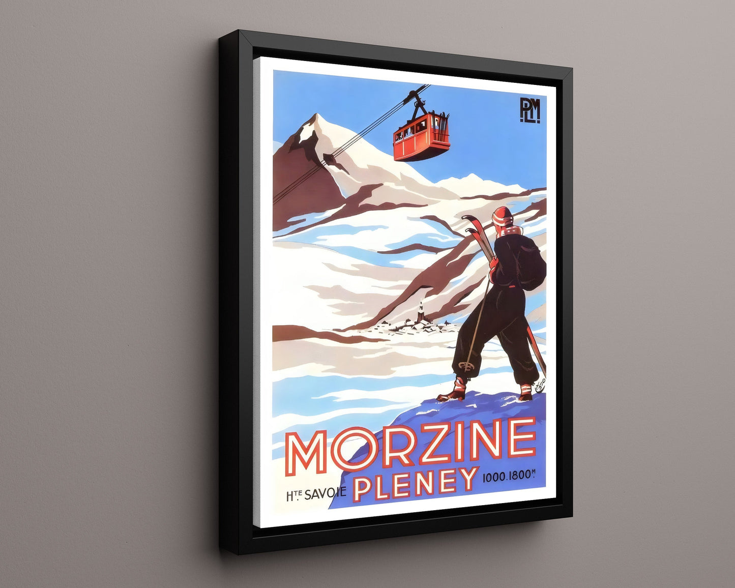 Classic Travel Poster - Morzine Pleney - Haute Savoie