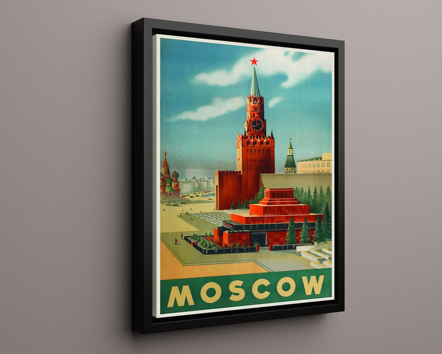 Classic Travel Poster - Moscow - Kremlin Red Square