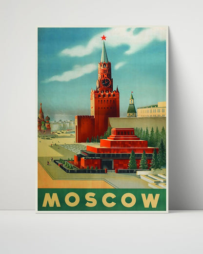 Classic Travel Unframed Poster -  Moscow - Kremlin Red Square