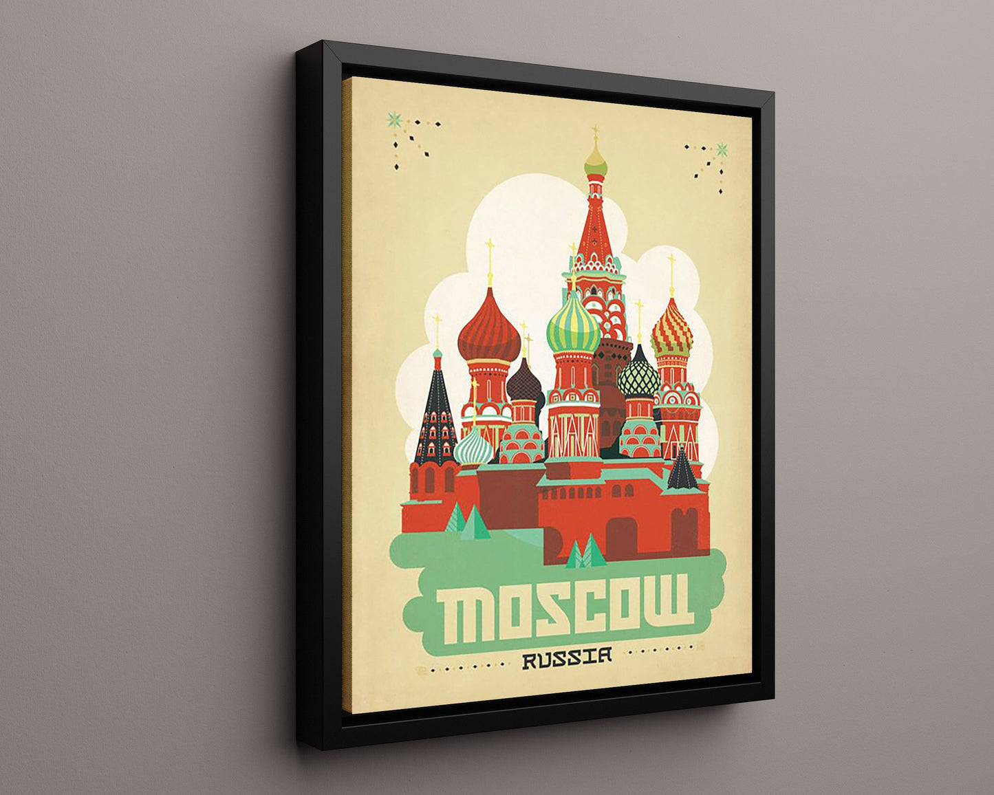 Classic Travel Poster - Moscow - Russia