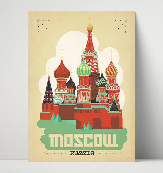 Moscow Russia - Travel - 16x20 Unframed Print