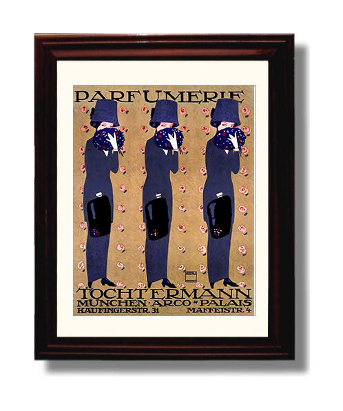 Munich Parfumerie travel poster wall art 8x10 Canvas