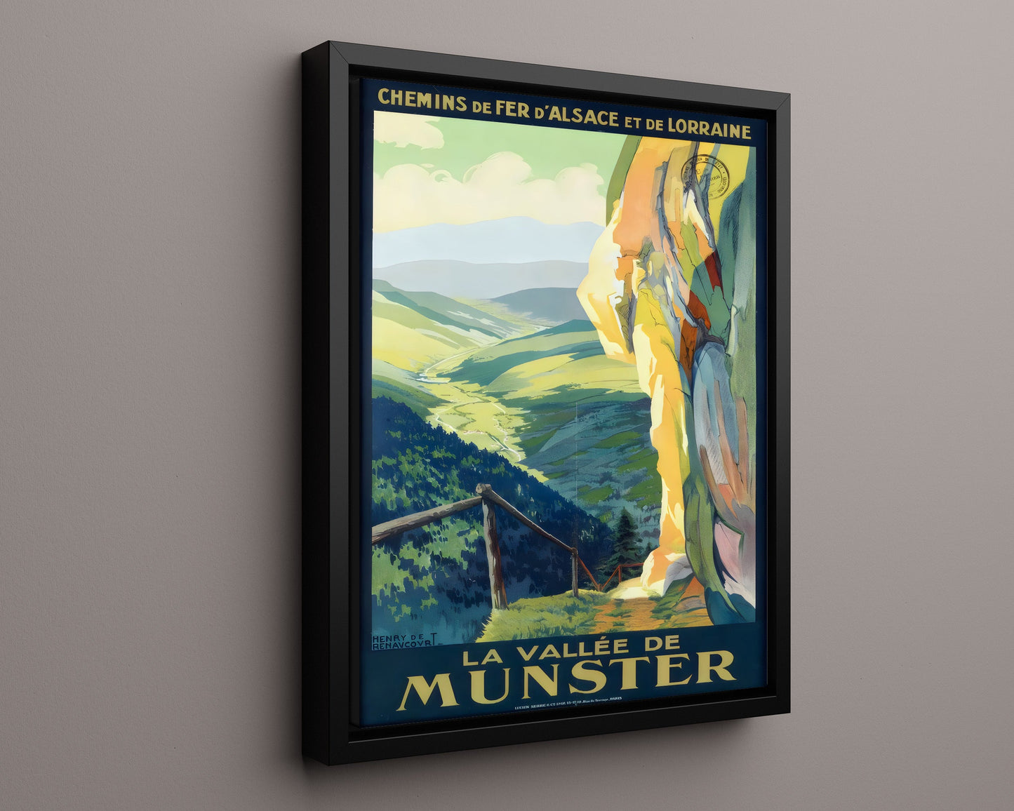 Classic Travel Poster - Munster Valley - Alsace Lorraine