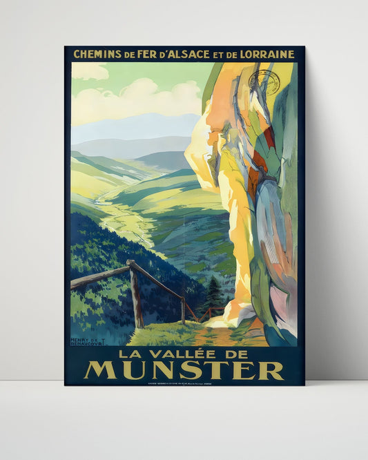 Classic Travel Unframed Poster -  Munster Valley - Alsace Lorraine