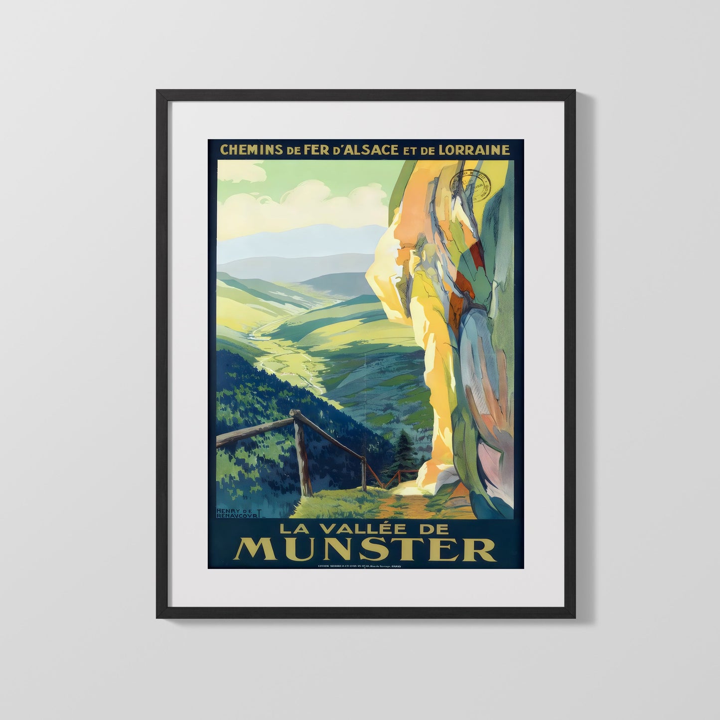 Classic Travel Poster - Munster Valley - Alsace Lorraine