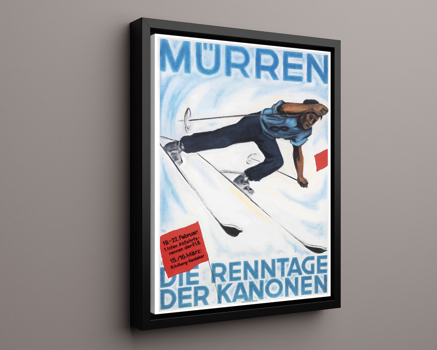 Classic Travel Poster - Murren - Ski