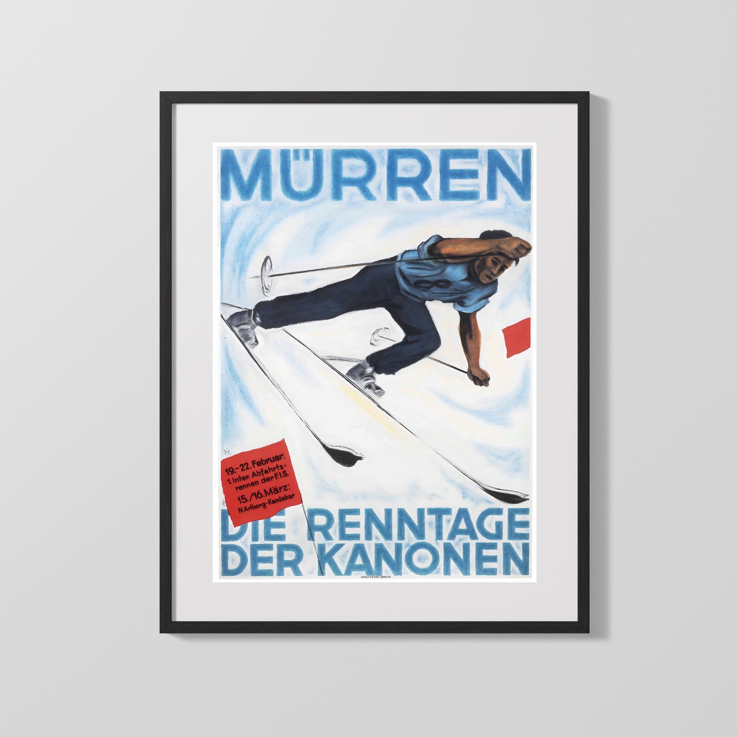 Classic Travel Poster - Murren - Ski