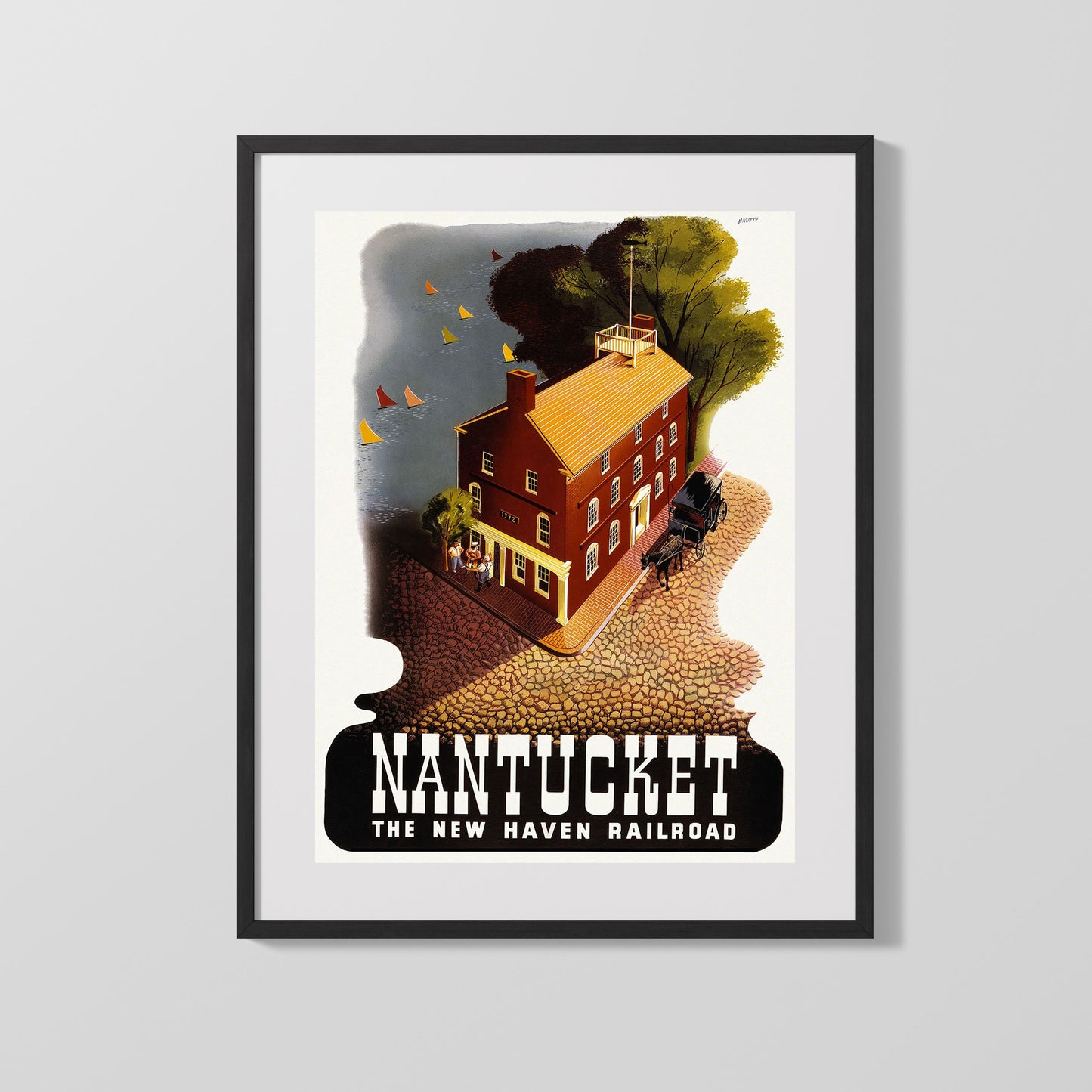 Classic Travel Poster - Nantucket - Railroad
