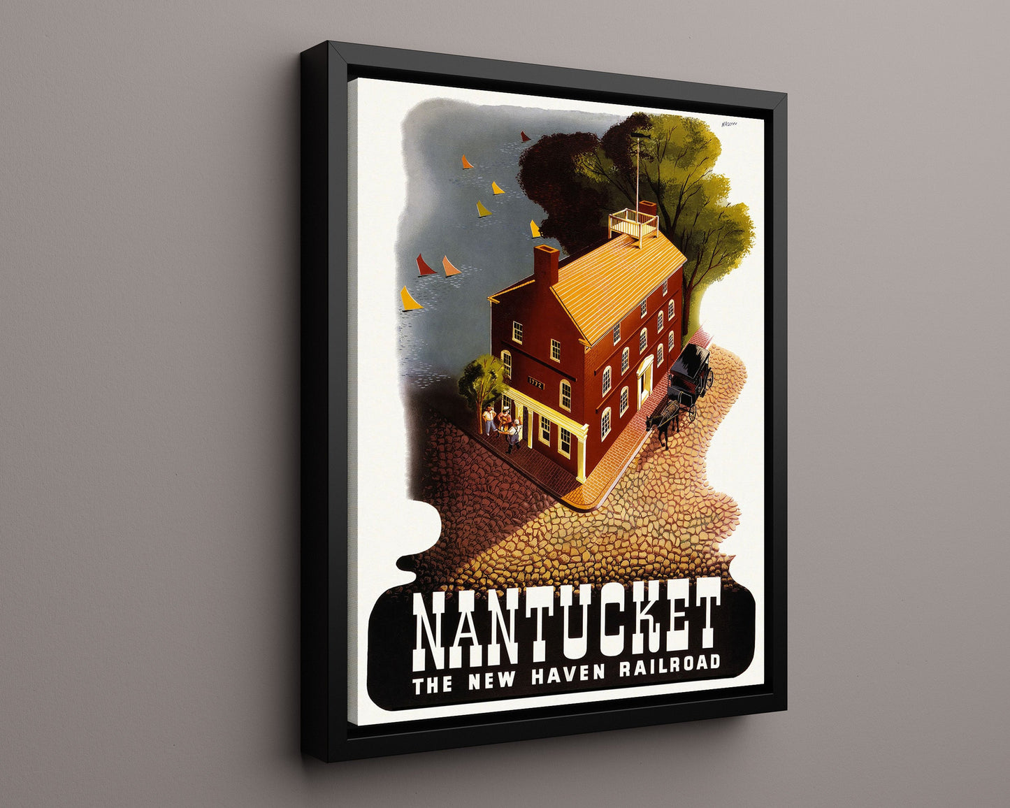 Classic Travel Poster - Nantucket - Railroad