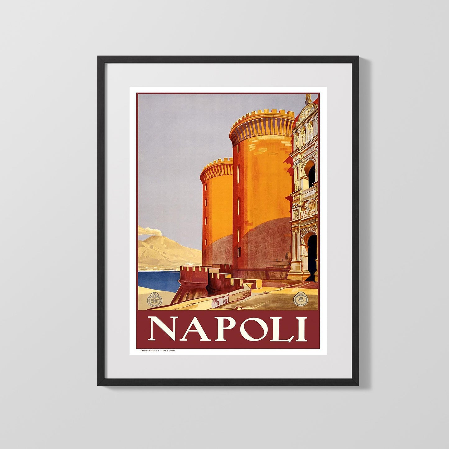 Classic Travel Poster - Napoli - Castle