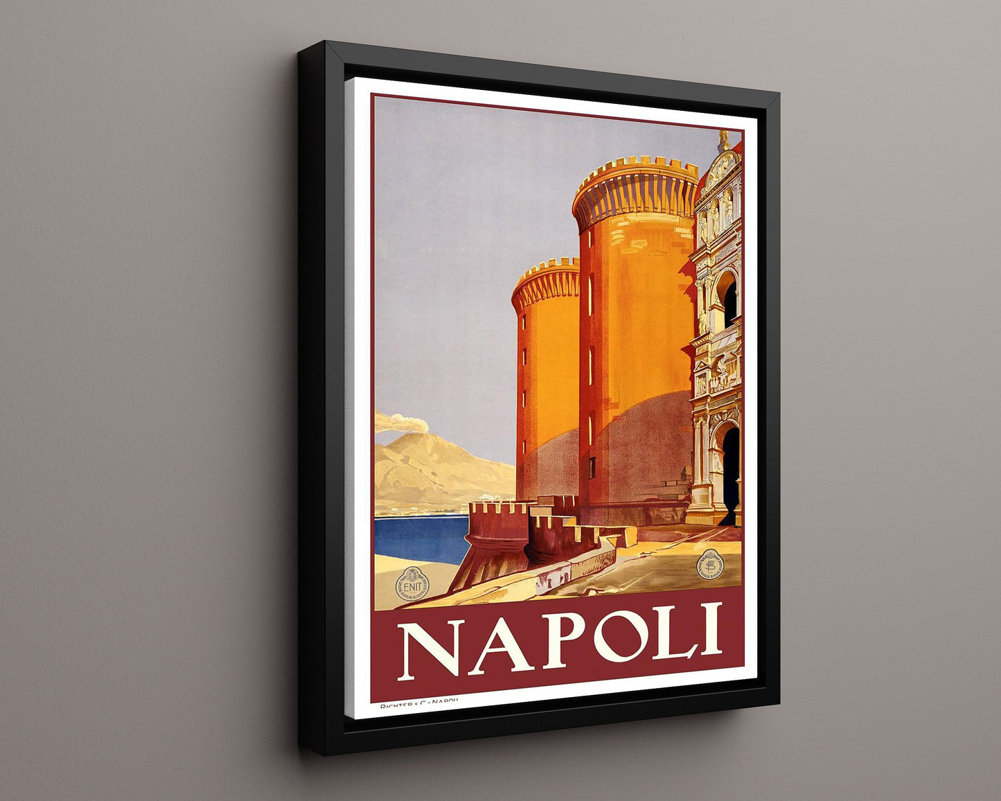 Classic Travel Poster - Napoli - Castle