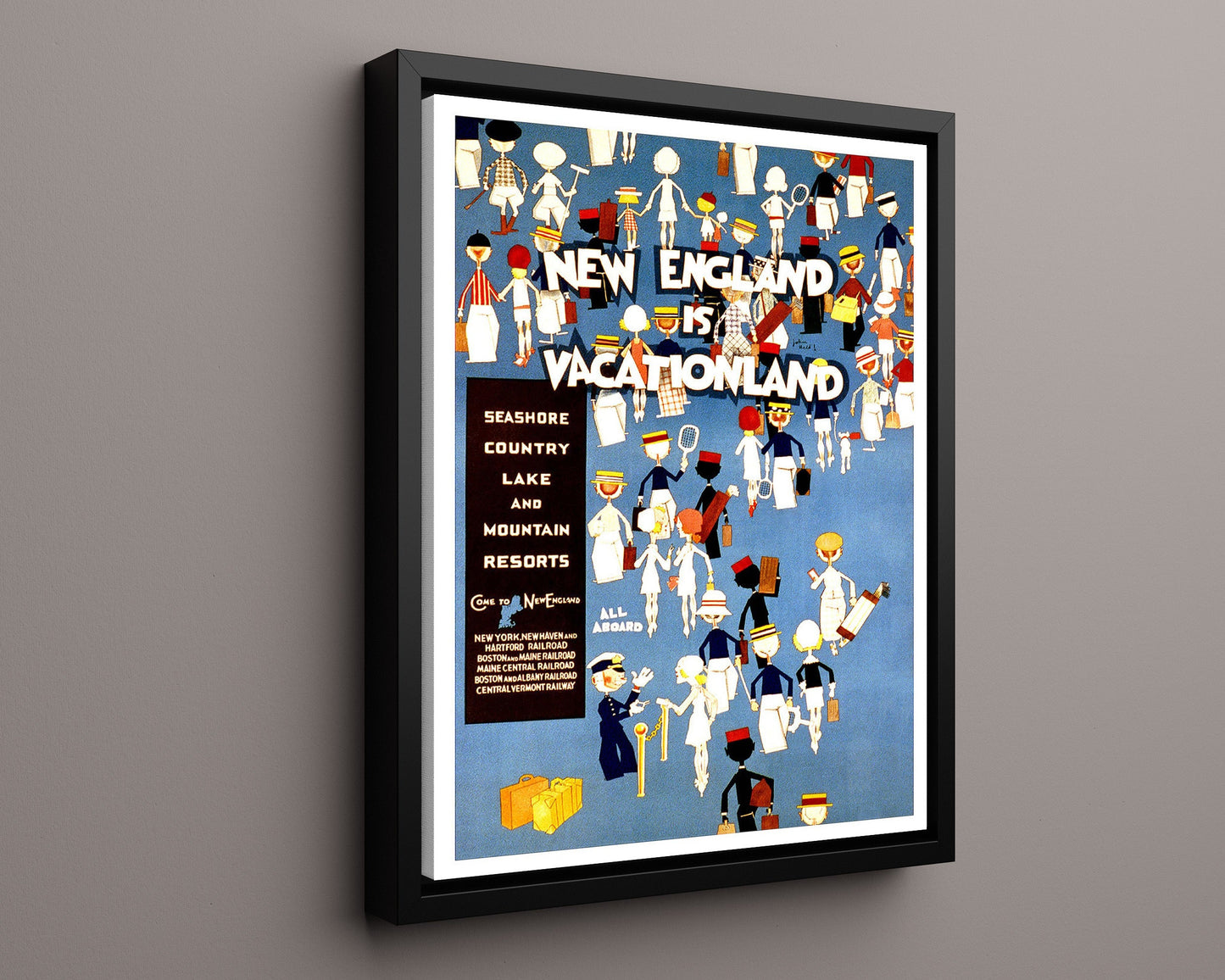 Classic Travel Poster - New England - Vacationland