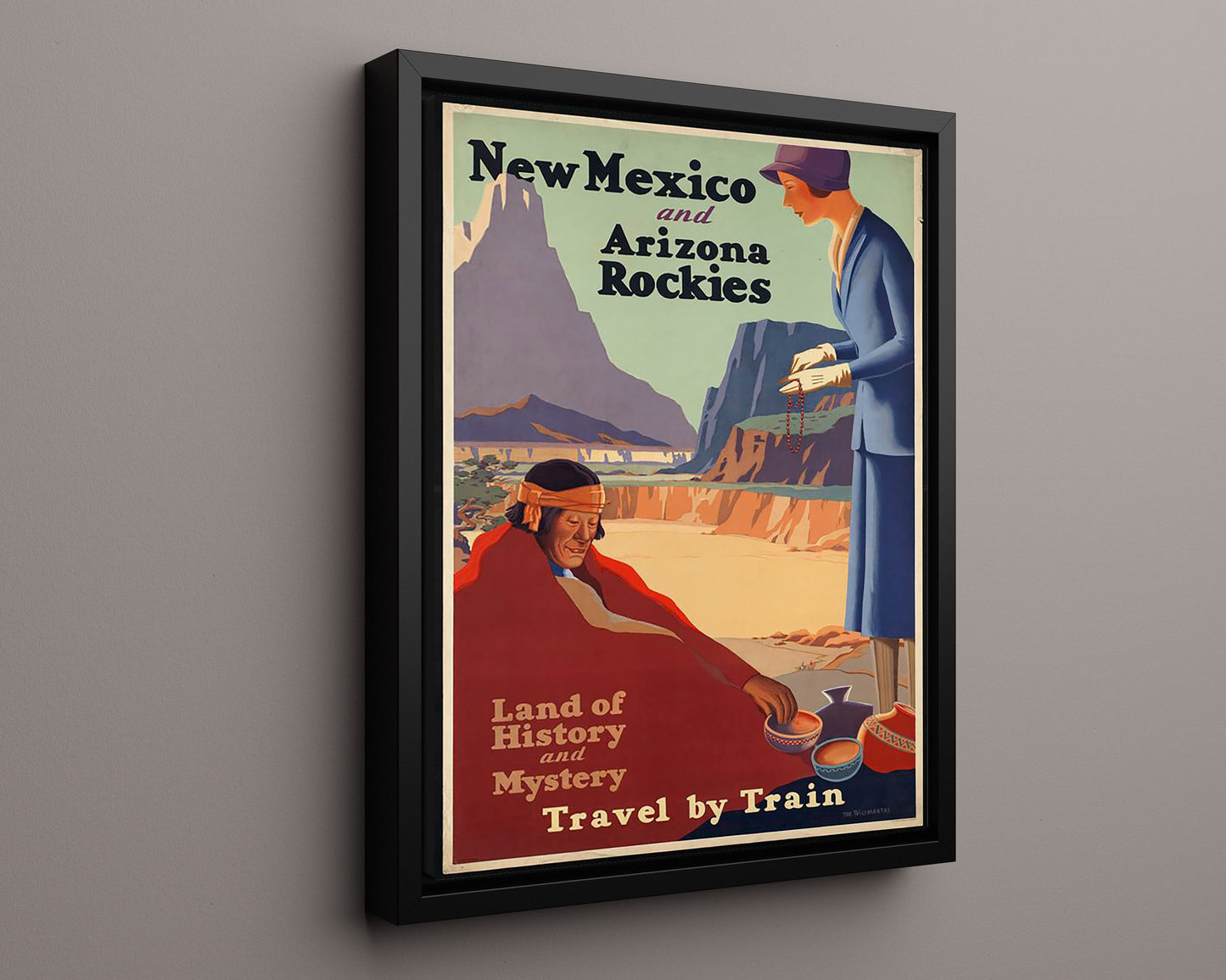 Classic Travel Poster - New Mexico - Arizona Rockies