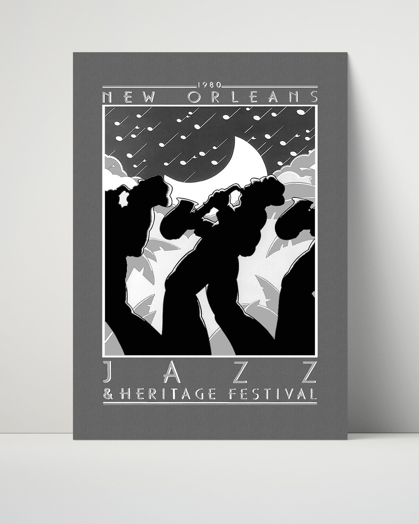 New Orleans JazzFestival Vintage Travel Print 16x20 Unframed Print travel wall art print