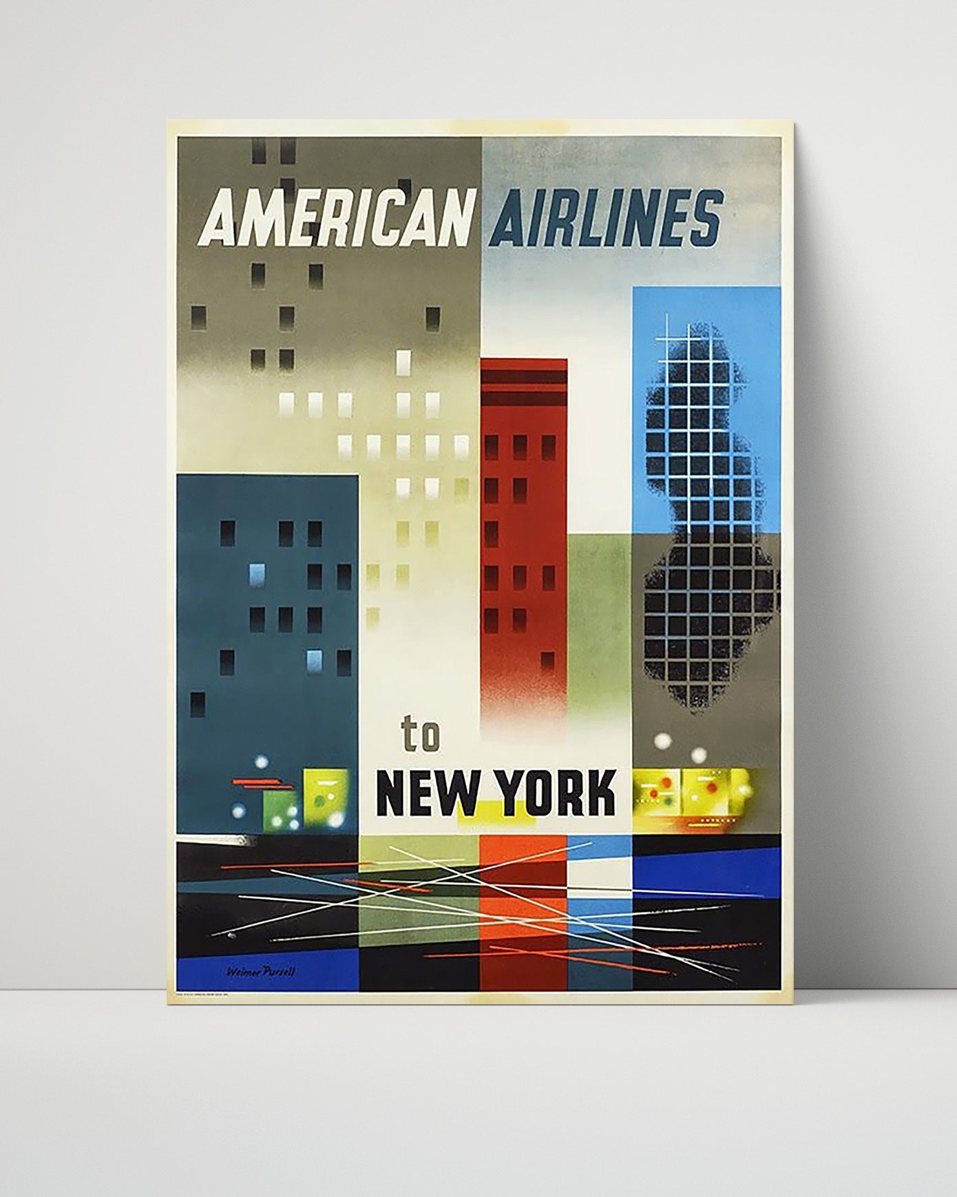 Classic Travel Poster - New York - AerLingus