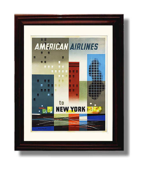 Classic Travel Poster - New York - AerLingus