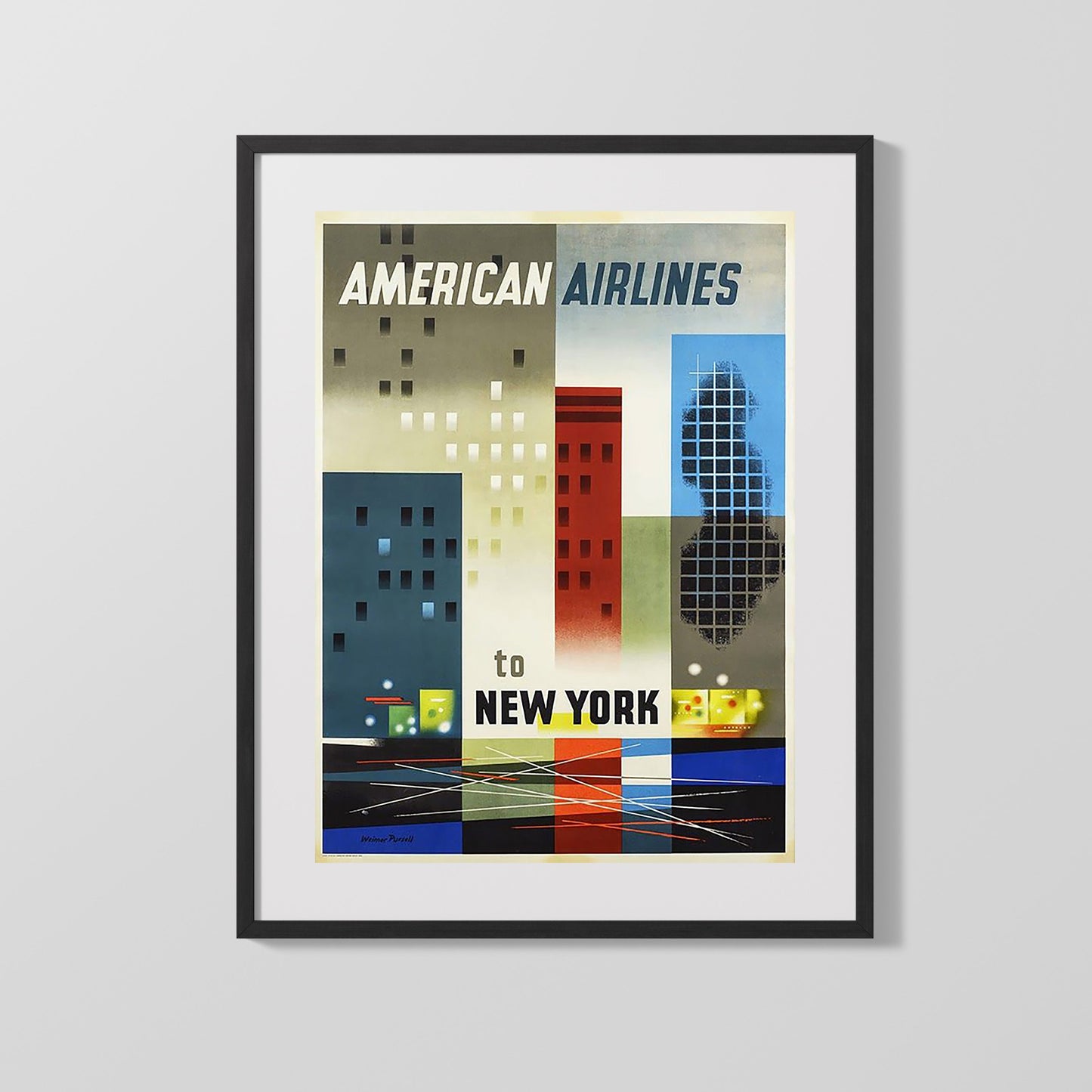 Classic Travel Poster - New York - AerLingus