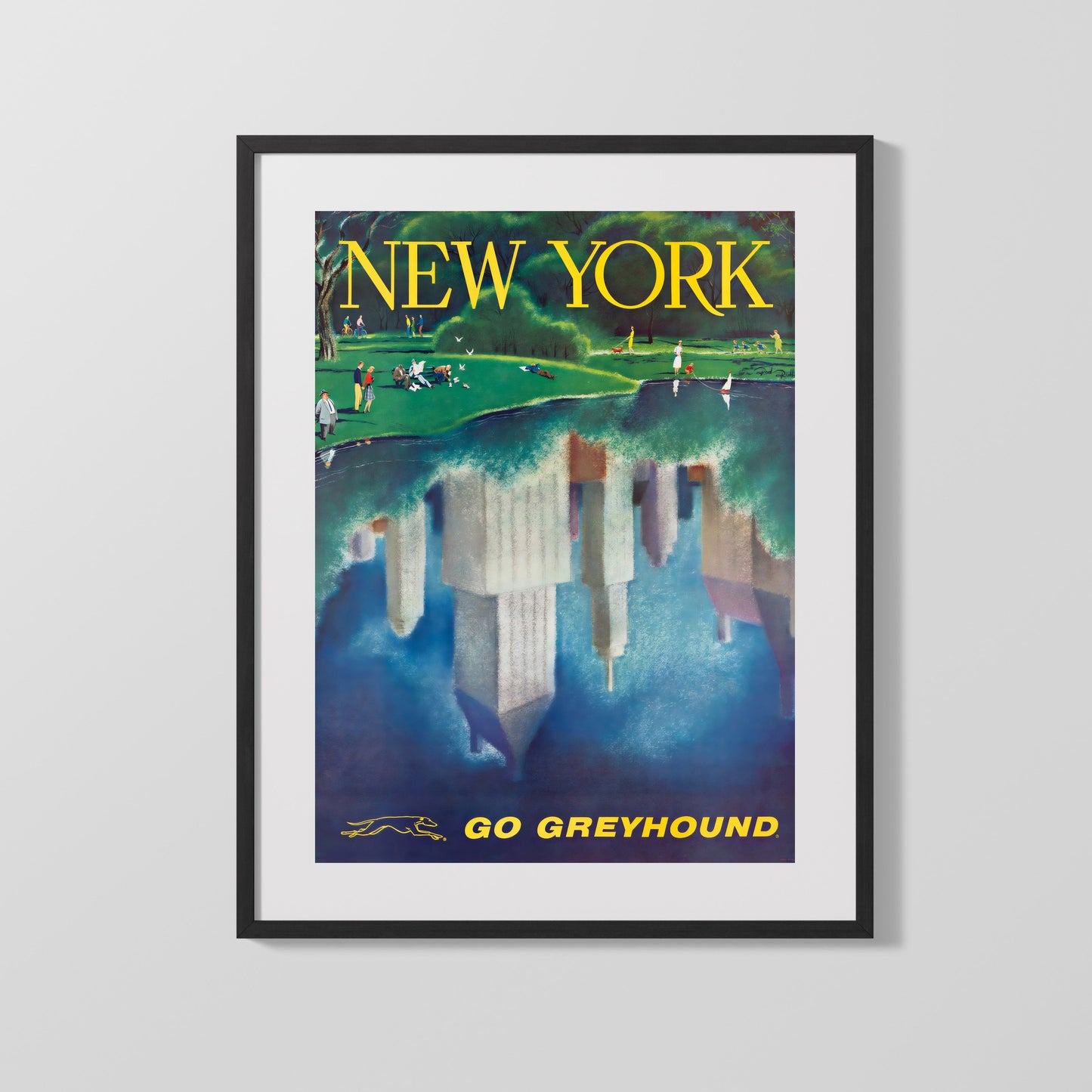 Classic Travel Poster - New York City - Statue of Liberty