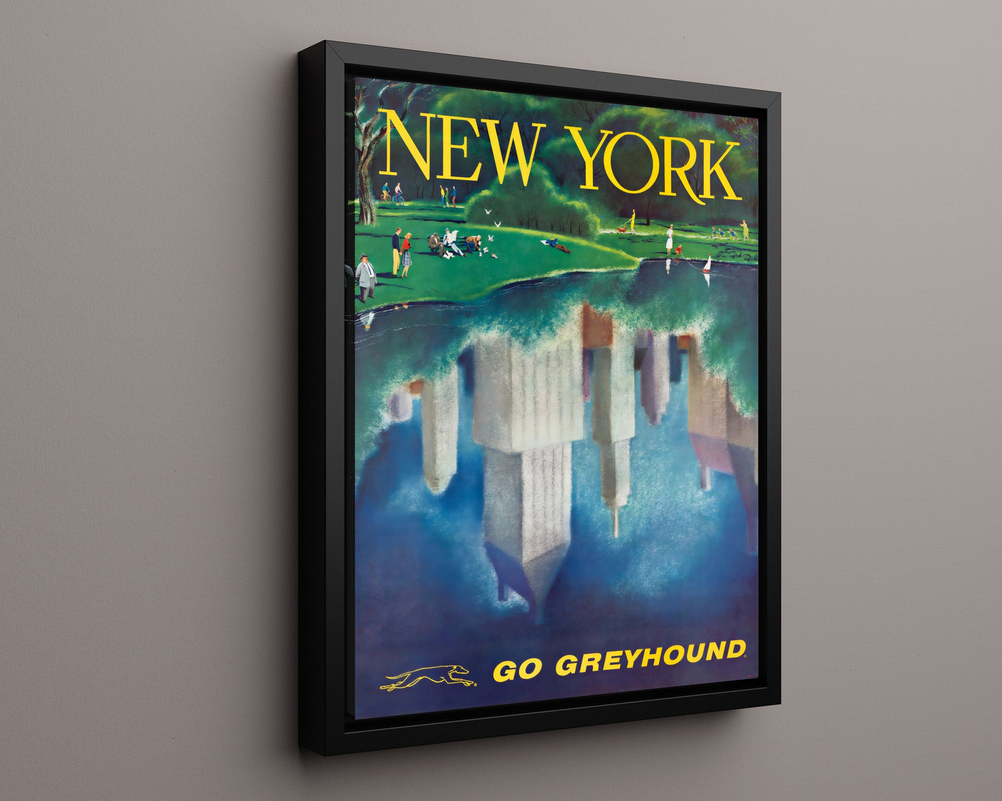 Classic Travel Poster - New York City - Statue of Liberty