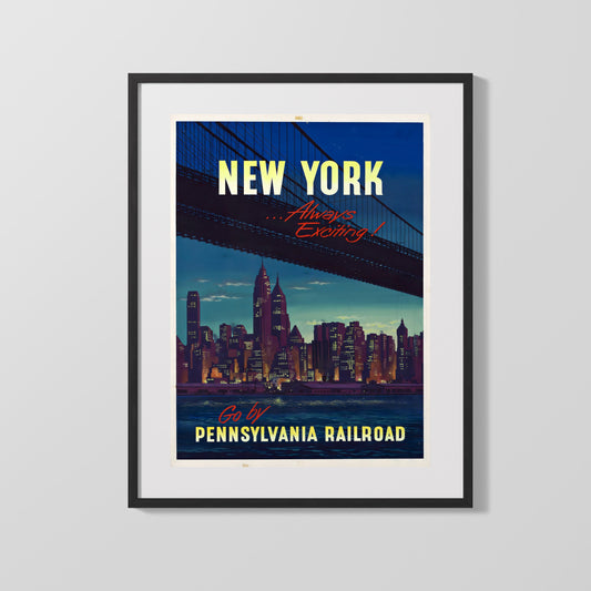 Classic Travel Poster - New York - Greyhound