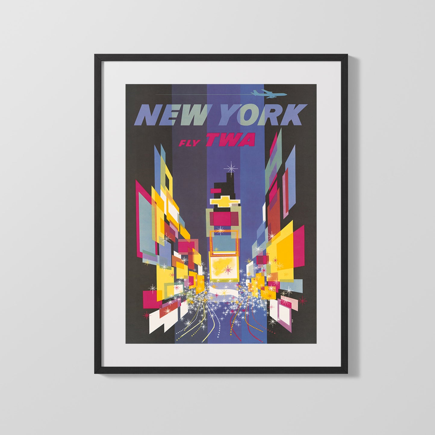 Classic Travel Poster - New York - Swissair Travel