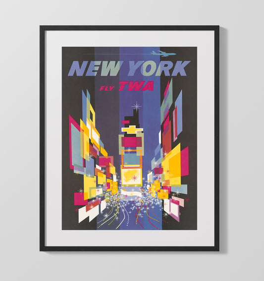 New York TWA - Travel - 16x20 Gallery Frame