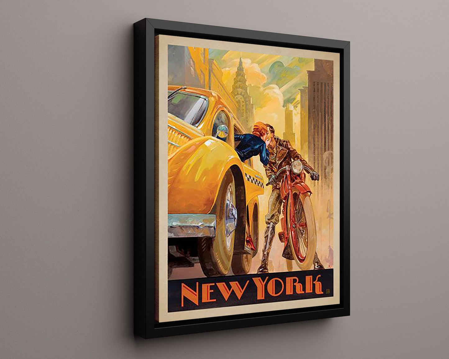 Classic Travel Poster - New York - Statue of Liberty