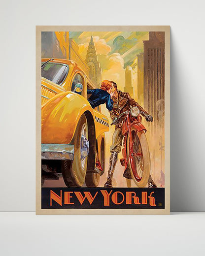 Classic Travel Unframed Poster -  New York - Statue of Liberty