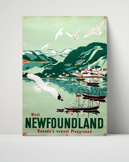 Classic Travel Unframed Poster -  New Zealand - Lakeside Mountains