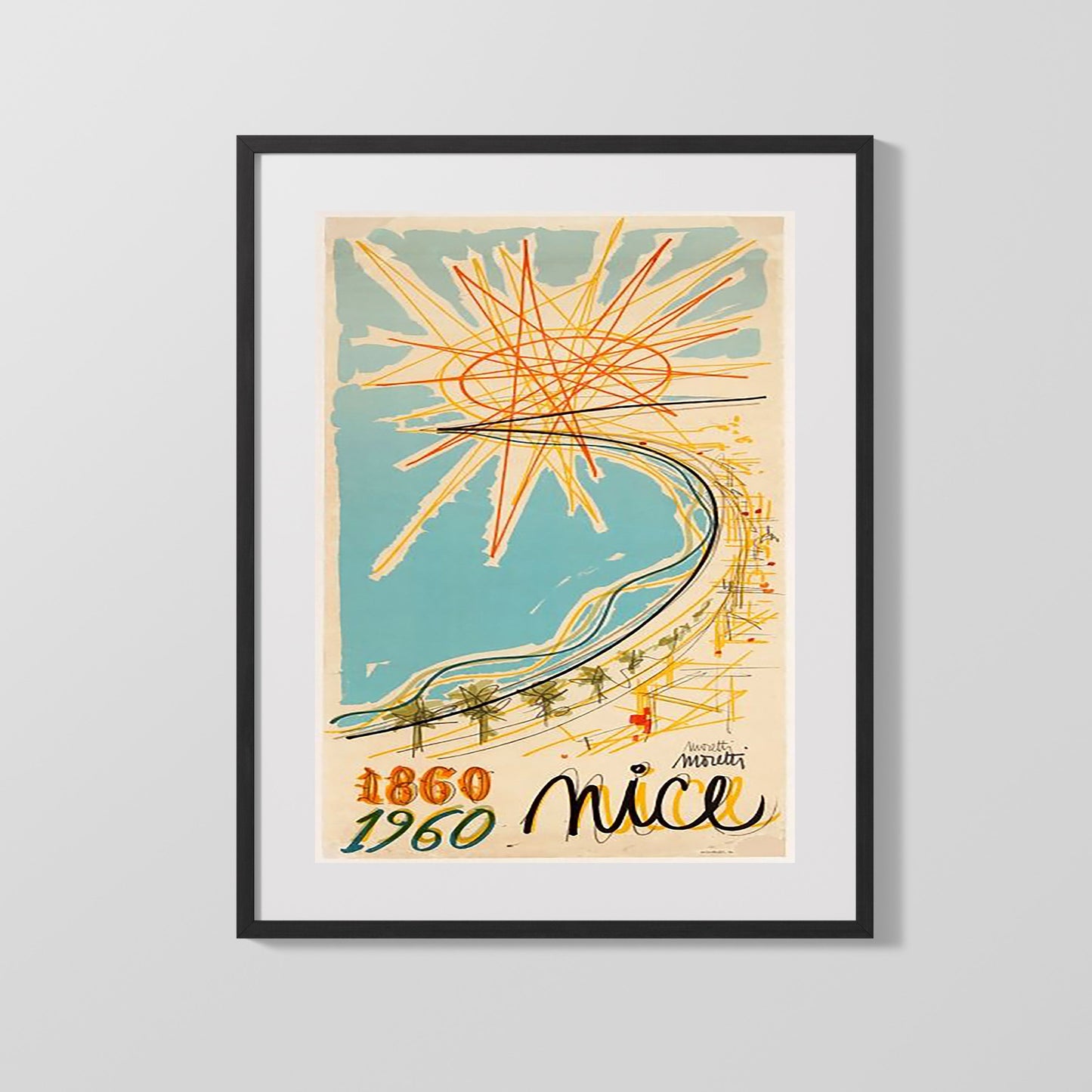 Classic Travel Poster - Nice - 100 Year Anniversary