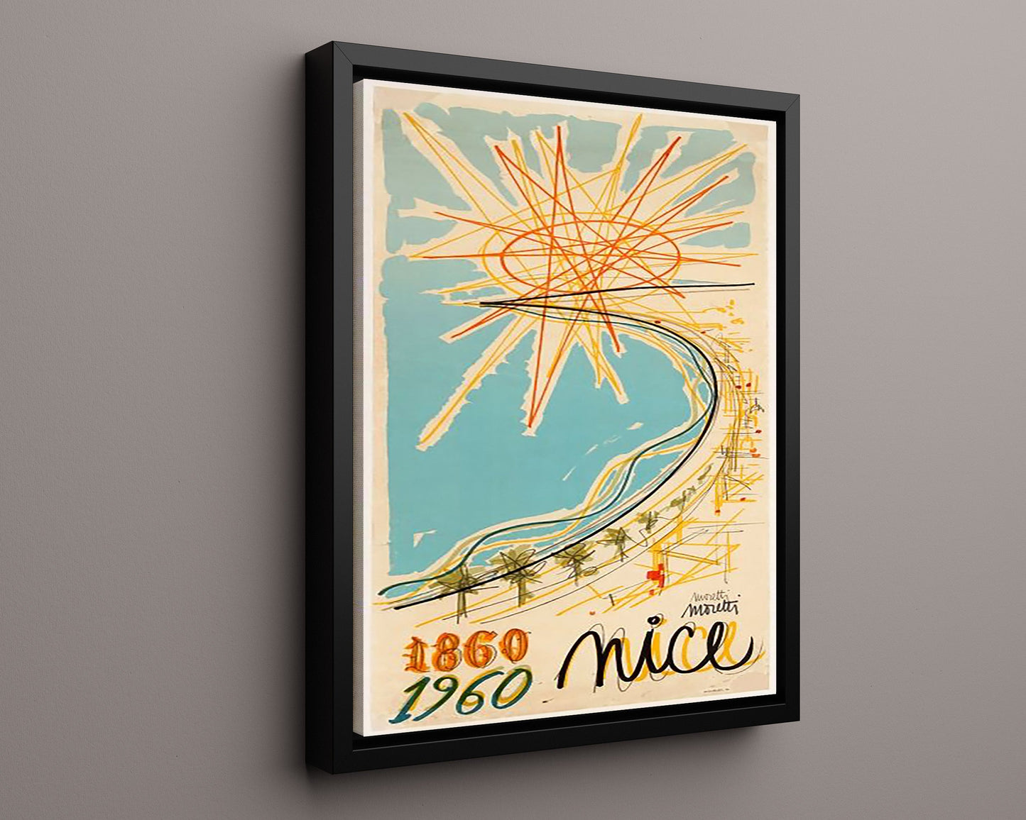 Classic Travel Poster - Nice - 100 Year Anniversary