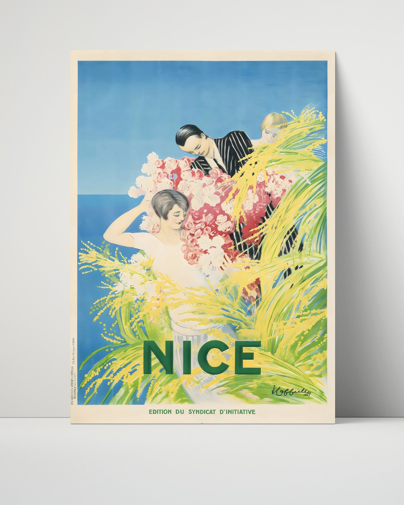 Nice Flower Festival Vintage Travel Print 16x20 Unframed Print travel wall art print
