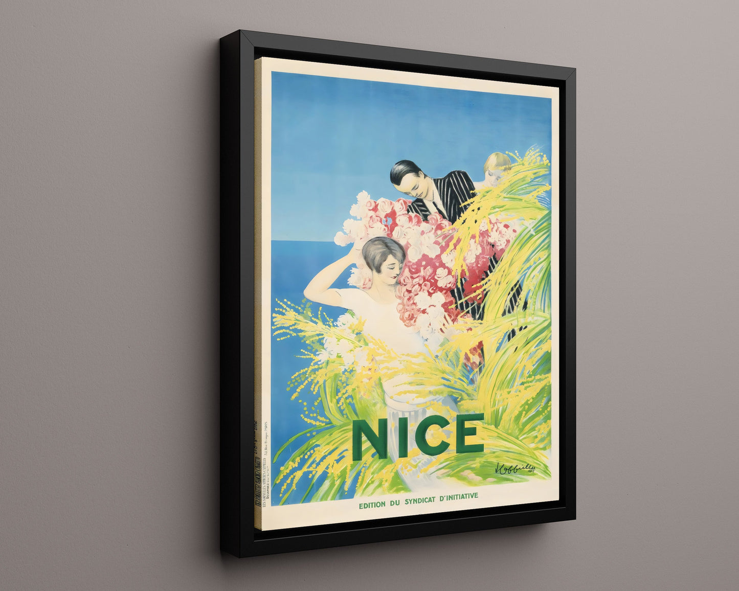 Classic Travel Poster - Nice Beuil - Winter Sports