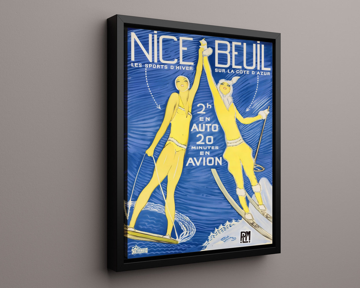 Classic Travel Poster - Nice - Flower Festival