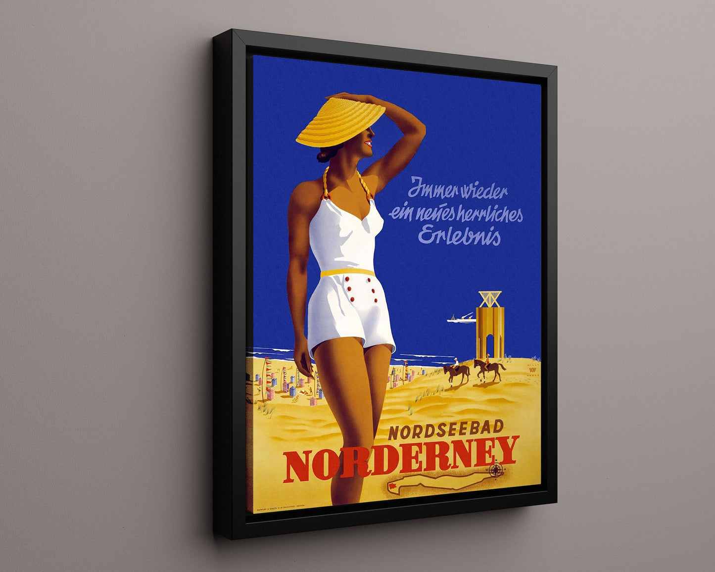 Classic Travel Poster - Norderney - BeachResort