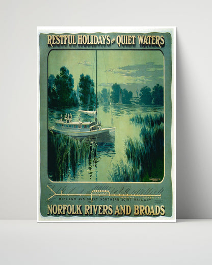 Classic Travel Unframed Poster -  Norfolk - Rivers and Broads